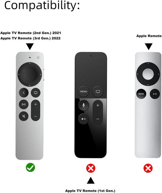 Compatible with Apple TV 4K Siri Remote Case 2021, Silky-Soft Anti-Slip Protective Silicone Cover for Siri Remote Control 2Nd Generation [Lanyard Included], Yellow